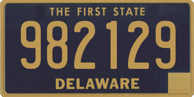 DE license plate 982129