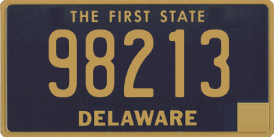DE license plate 98213