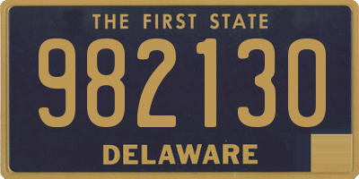 DE license plate 982130