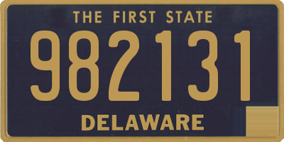 DE license plate 982131