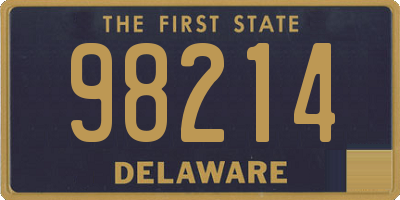 DE license plate 98214