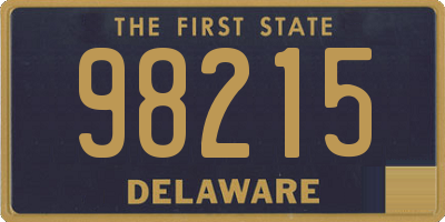 DE license plate 98215
