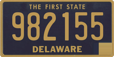 DE license plate 982155