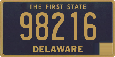 DE license plate 98216