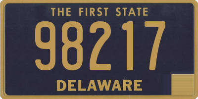 DE license plate 98217