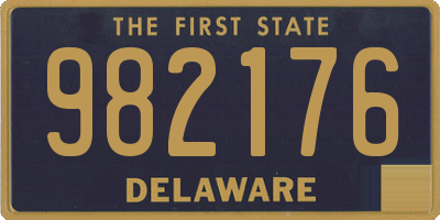 DE license plate 982176