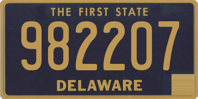 DE license plate 982207