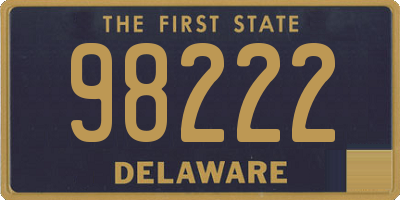 DE license plate 98222