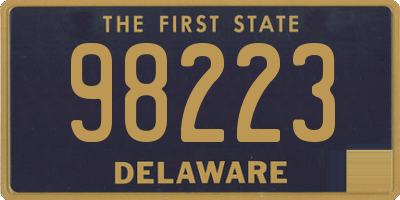 DE license plate 98223