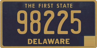 DE license plate 98225