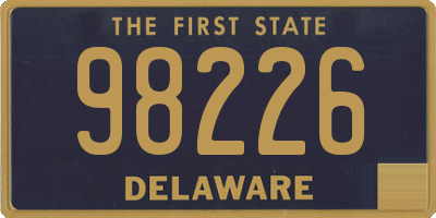 DE license plate 98226