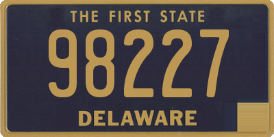 DE license plate 98227
