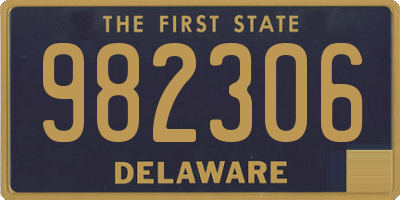 DE license plate 982306
