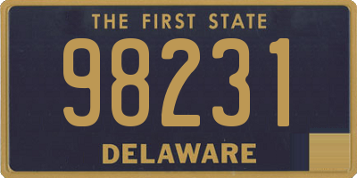 DE license plate 98231