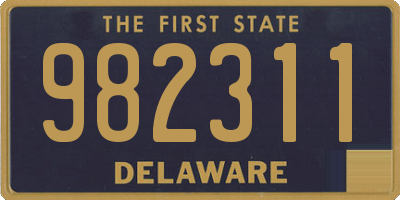 DE license plate 982311