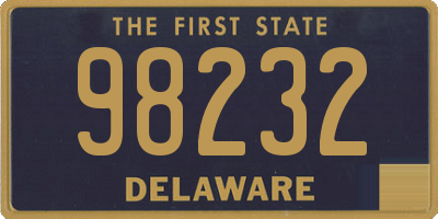 DE license plate 98232