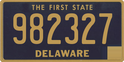 DE license plate 982327