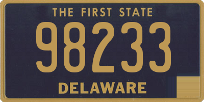 DE license plate 98233