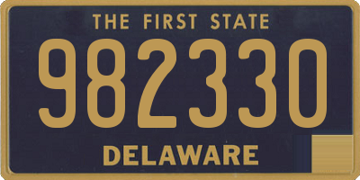 DE license plate 982330