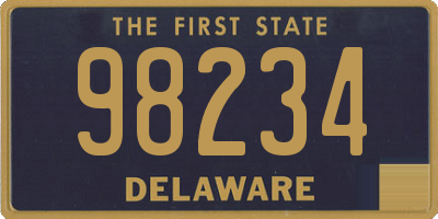 DE license plate 98234