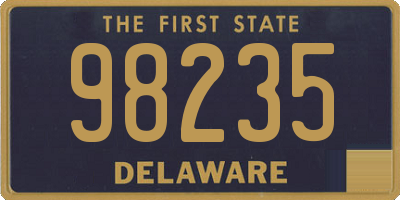 DE license plate 98235