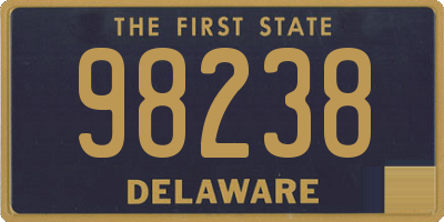 DE license plate 98238