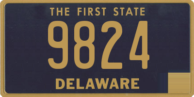 DE license plate 9824