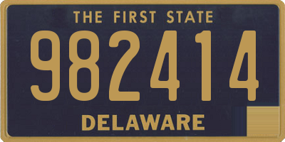 DE license plate 982414