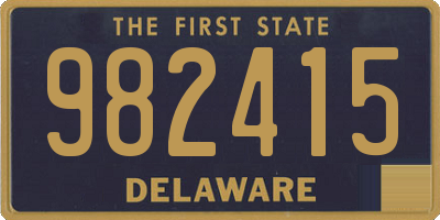 DE license plate 982415