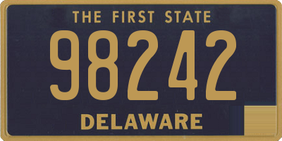 DE license plate 98242