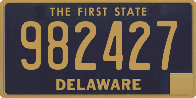 DE license plate 982427