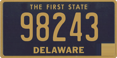 DE license plate 98243