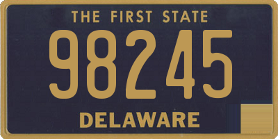 DE license plate 98245