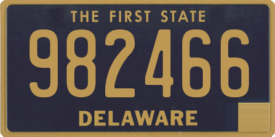 DE license plate 982466