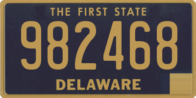 DE license plate 982468