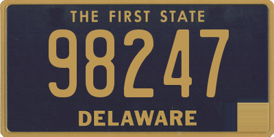 DE license plate 98247