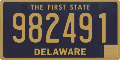 DE license plate 982491