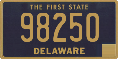 DE license plate 98250