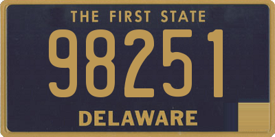 DE license plate 98251