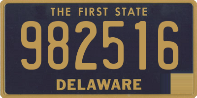 DE license plate 982516
