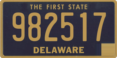 DE license plate 982517