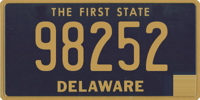 DE license plate 98252