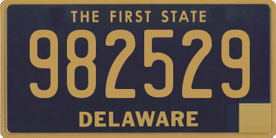 DE license plate 982529