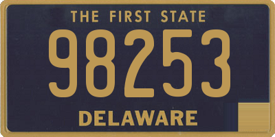 DE license plate 98253