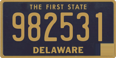 DE license plate 982531