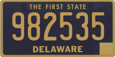 DE license plate 982535