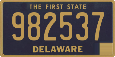 DE license plate 982537