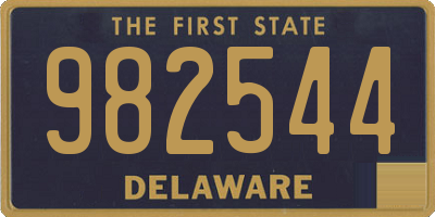 DE license plate 982544