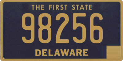 DE license plate 98256