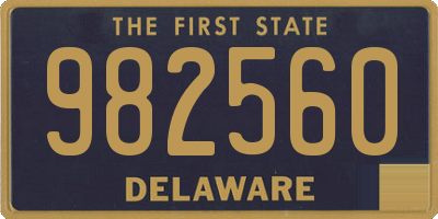 DE license plate 982560